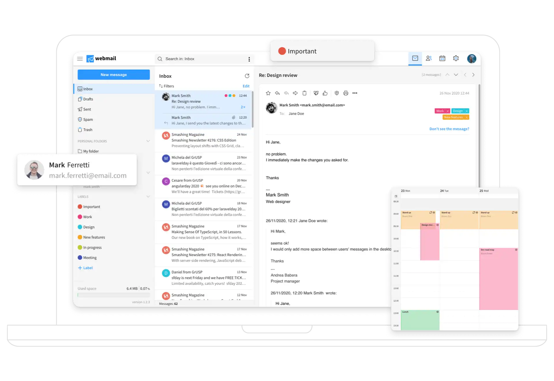 Sibly Webmaili rikkalikud võimalused
